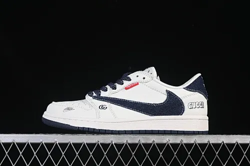 All categories Air Jordan Jordan series basketball shoes Air Jordan 1 Low High-end customized low-top sneakers Travis Scott x Fragment Design x Air Jordan 1 Low OG SP AJ1 Joe 1 joint beige denim low-top cultural casual sneakers JW1188-148